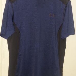 Under Armour Men's Navy and Black Short Sleeve Tee